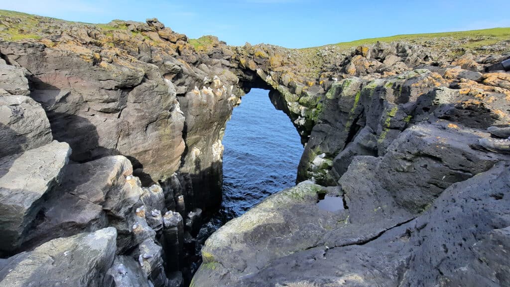 arnarstapi iceland stone bridge