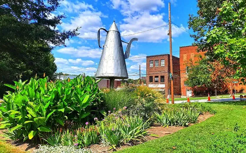 old salem coffee pot north carolina us garden