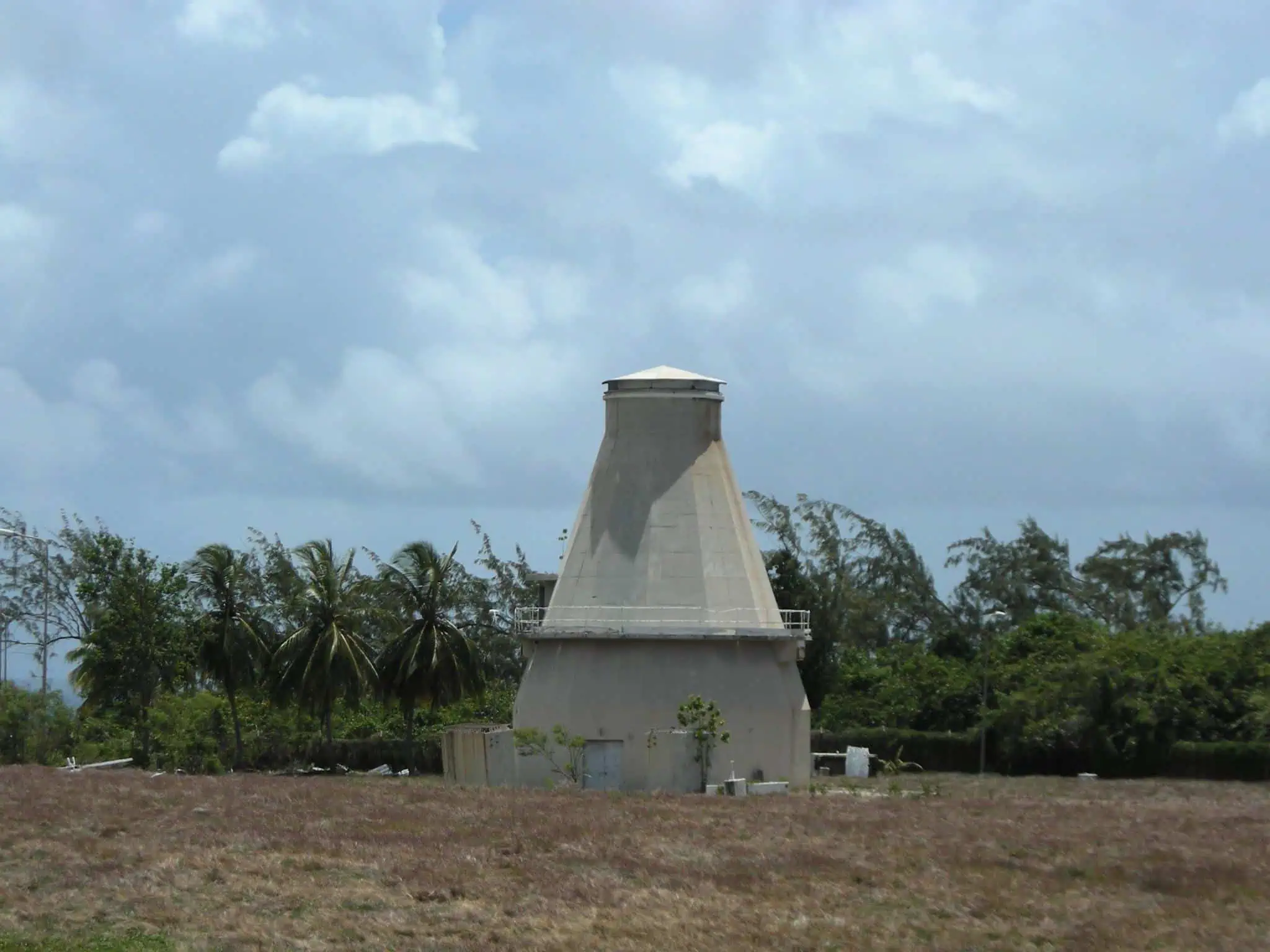 barbados earth station pedestal satellite