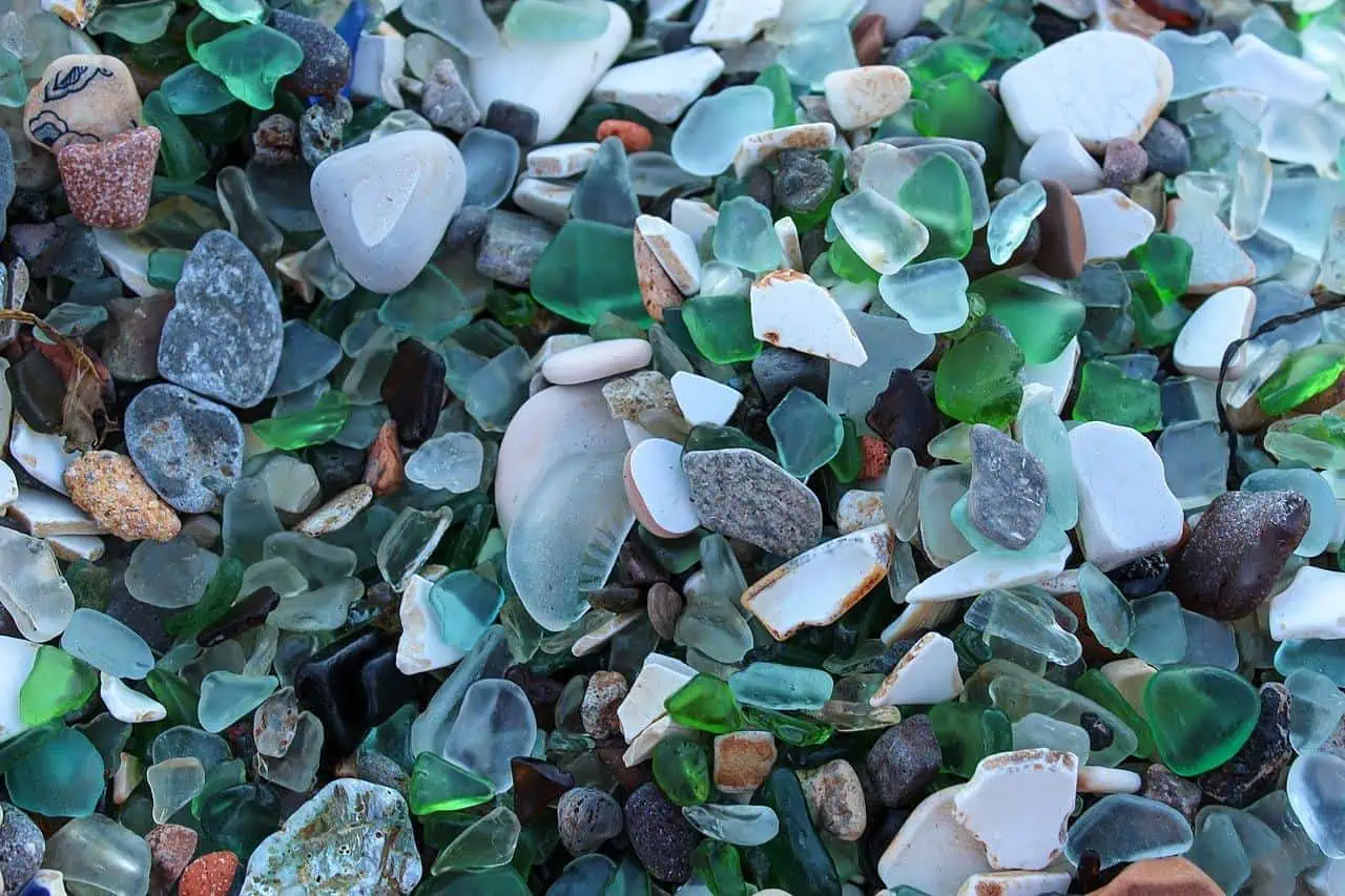 glass beach vladivostok russia pebbles