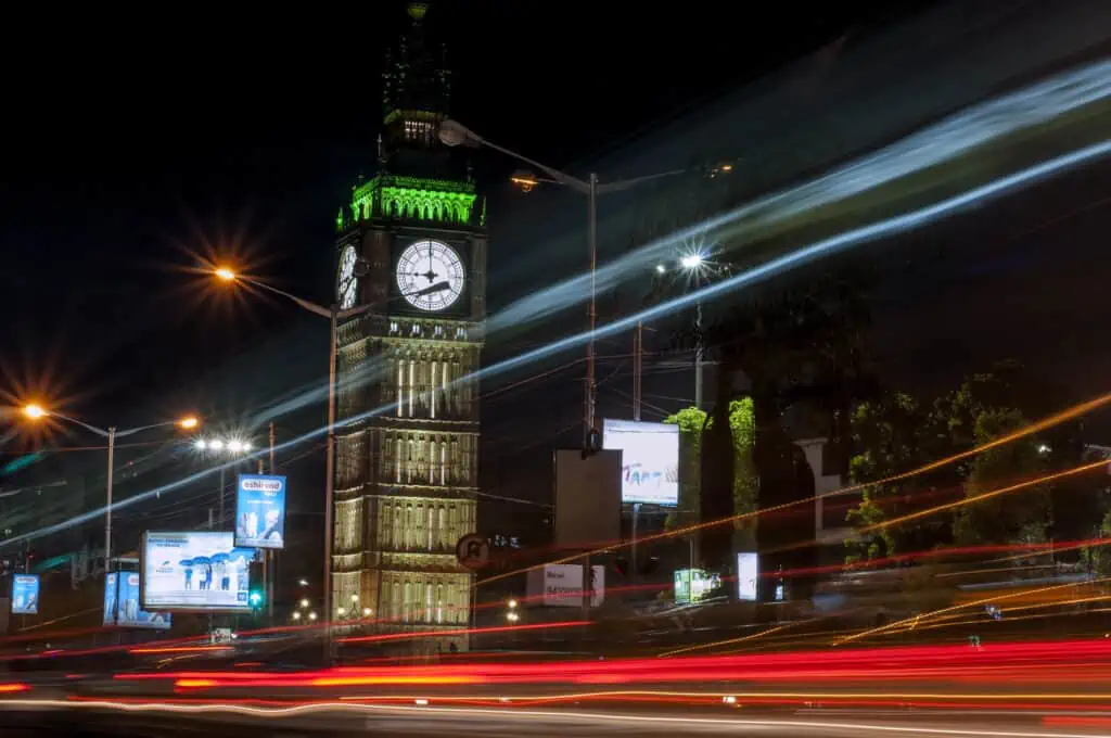 kolkata india replica big ben night