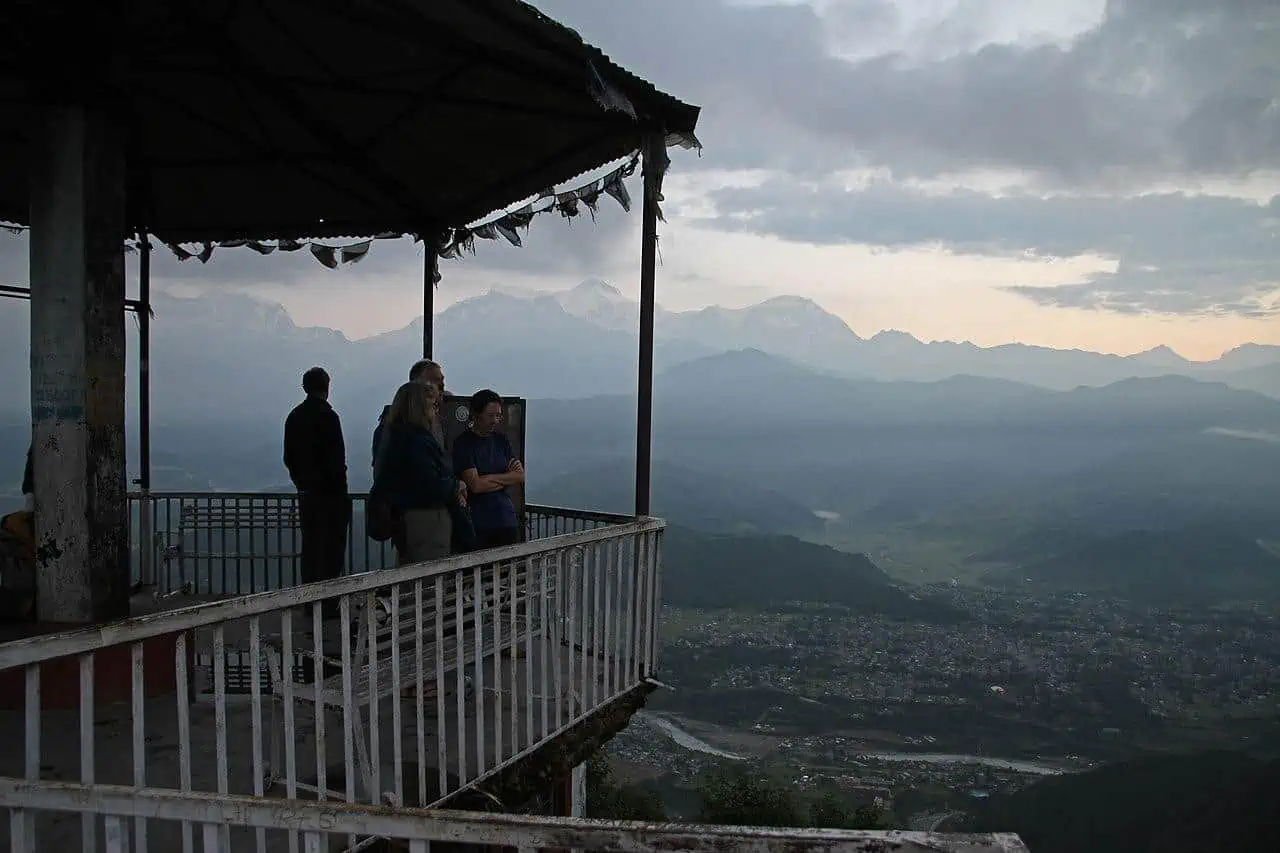 pokhara nepal sarangkot tower