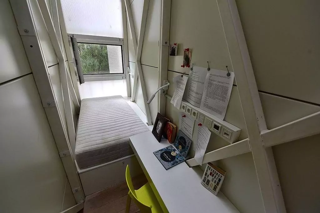 keret house warsaw poland narrowest building in the world interior