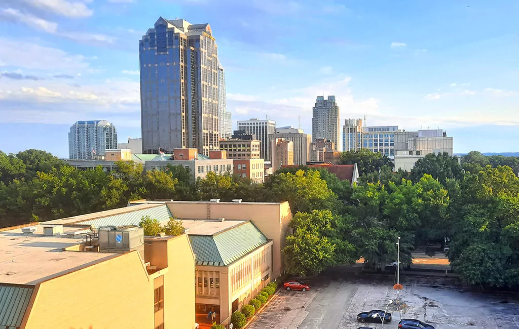 green square parking raleigh north carolina us view