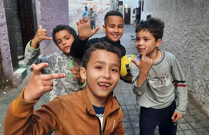 Casablanca Morocco Old Medina children