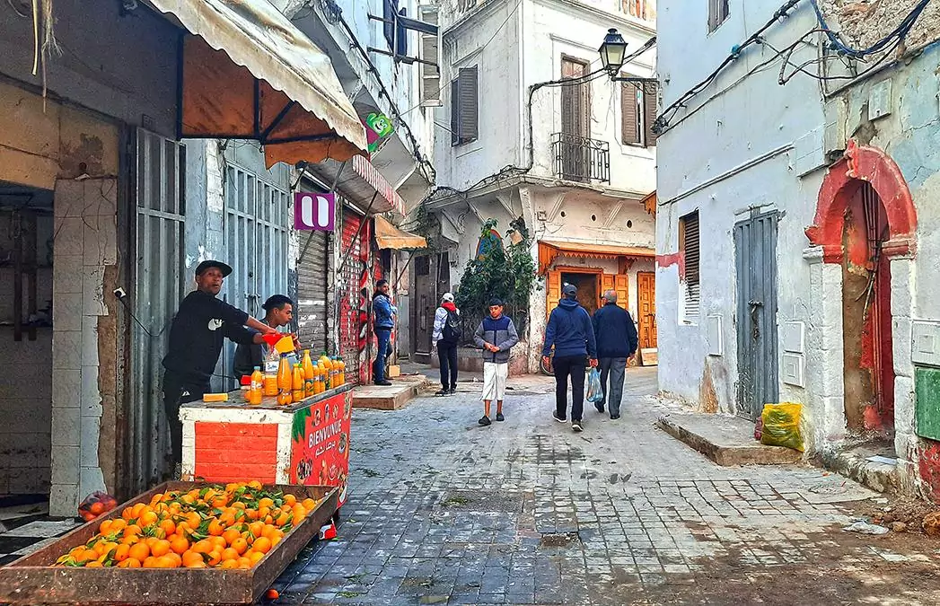 Casablanca Morocco Old Medina oranges