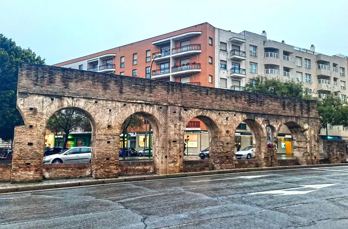 Canos de Carmona Seville Spain Sevilla Calle Luis Montoto Roman aqueduct 3