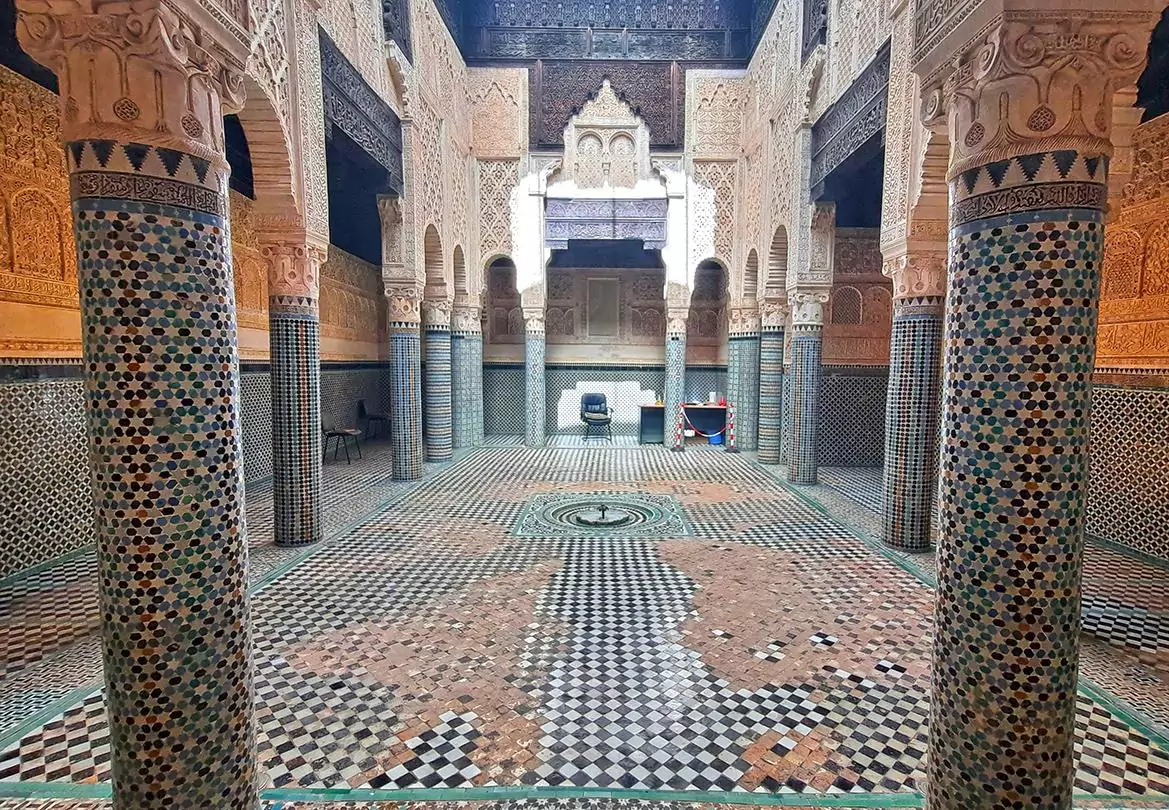 Madrasa Abu Al Hasan Sale Rabat Morocco main hall