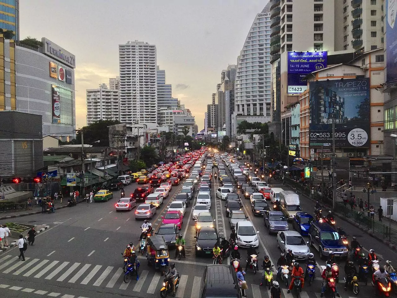 The Longest Streets in the World Sukhumvit Road Bangkok Thailand