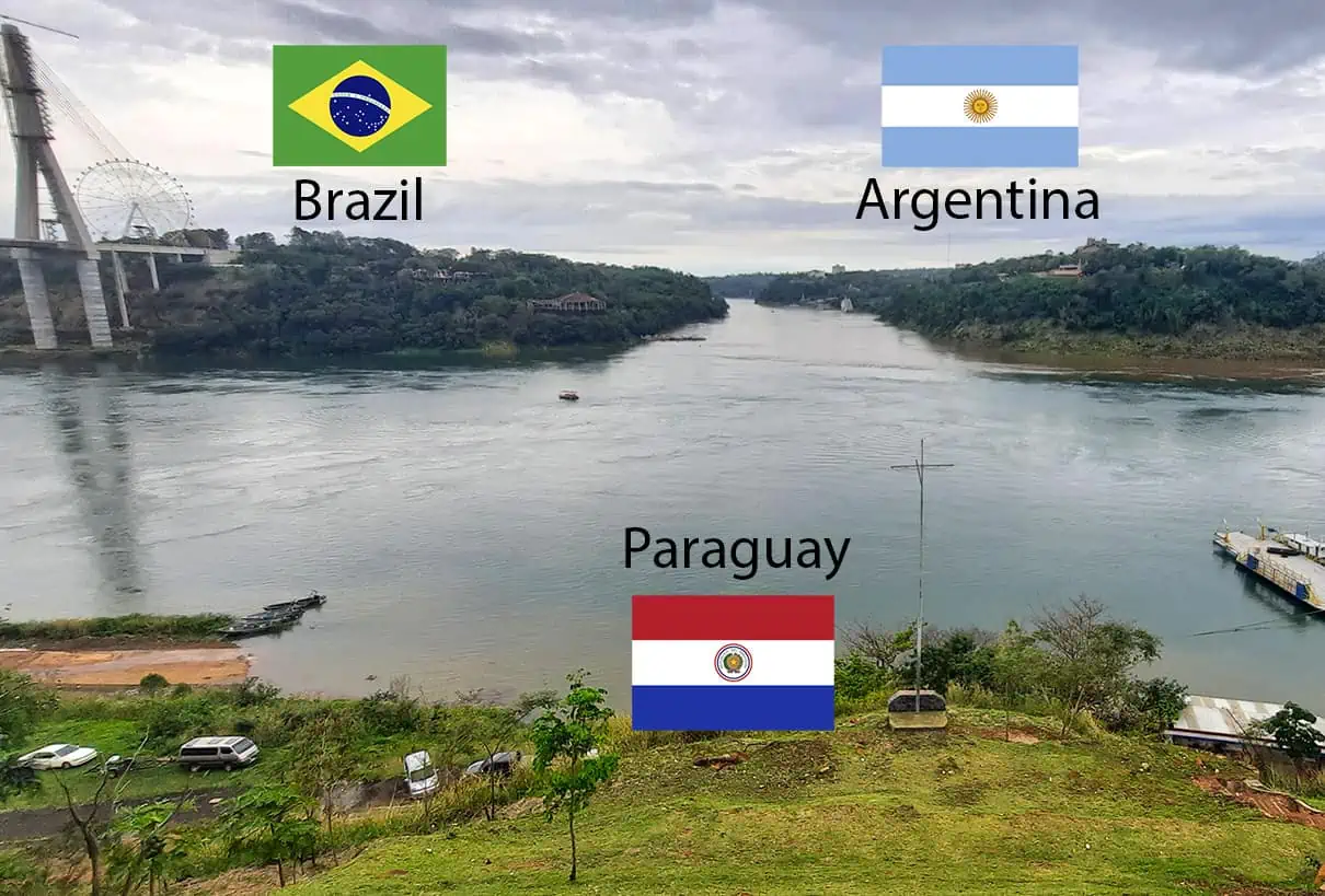 Tres Fronteras Border Triangle Tripoint Paraguay Argentina Brazil 17