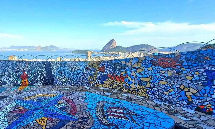 The Maze Rio Rio de Janeiro Brazil Rooftop Mosaics 10