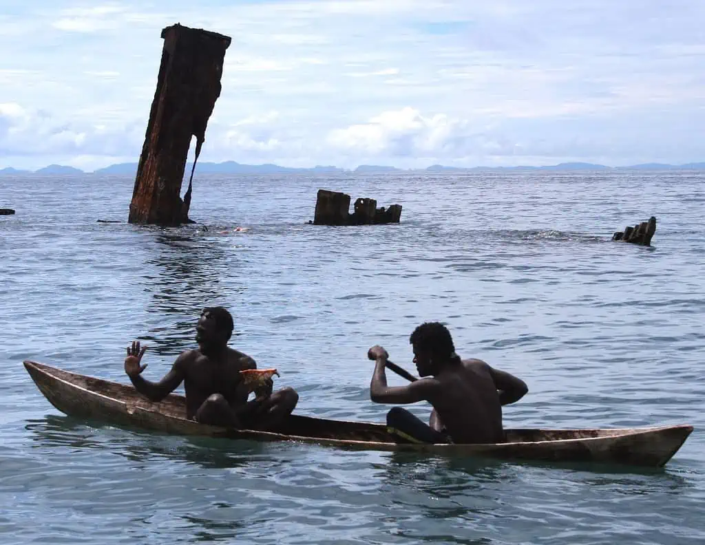Kinugawa Maru Shipwreck Mbonege Beach Guadalcanal Solomon Islands