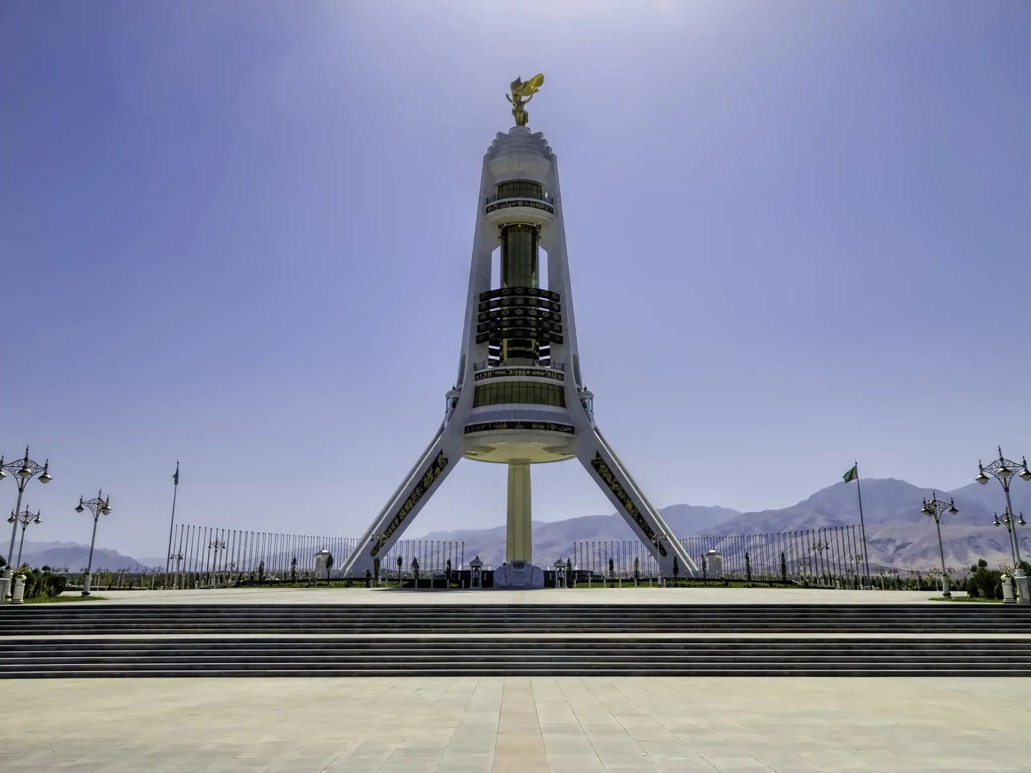 Turkmenistan Arch Monument of Neutrality Ashgabat 2