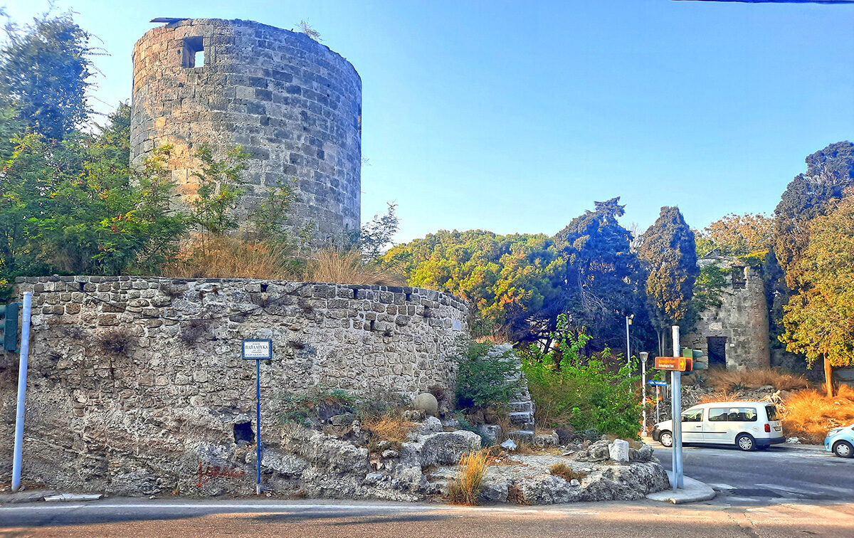 Medieval Windmills Rhodes Greece 7