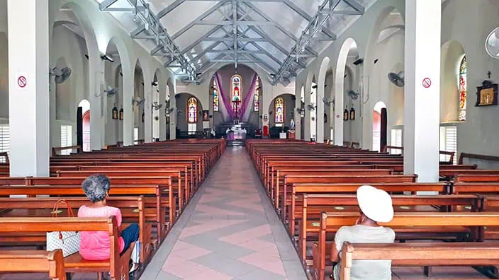 conception cathedral victoria seychelles interior